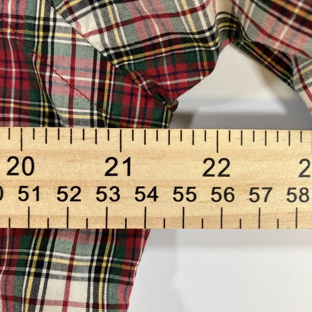 Polo Ralph Lauren Shirt Mens Medium M Custom Fit Plaid Button Down Long‎ Sleeve